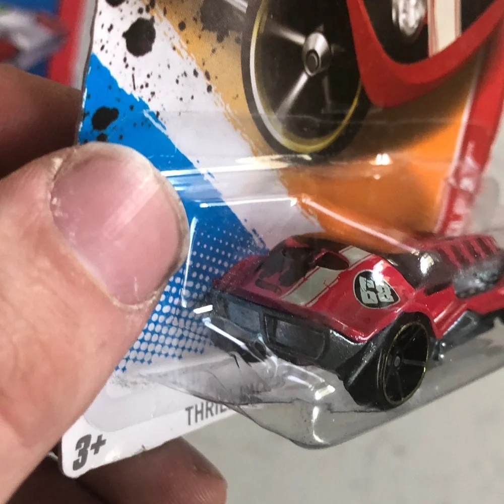 Mattel Hot Wheels Red and Black Thrill Racers Car